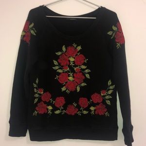 ADORABLE ZARA EMBROIDERED SWEATSHIRT
